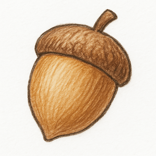 Clue 1: acorn