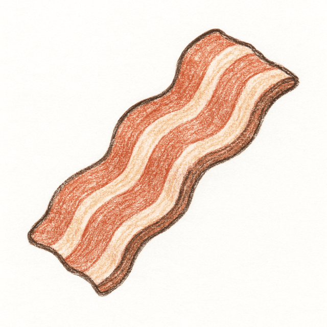 Clue 3: bacon