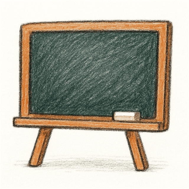 Clue 1: blackboard