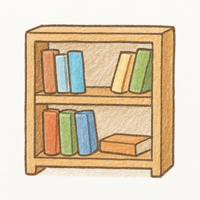 Clue 5: bookshelf