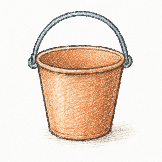 Clue 1: bucket
