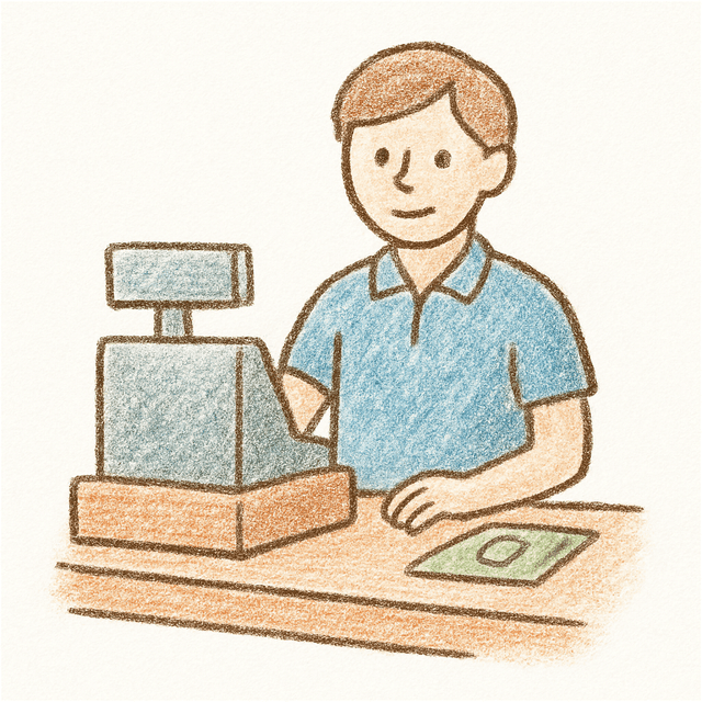 Clue 4: cashier