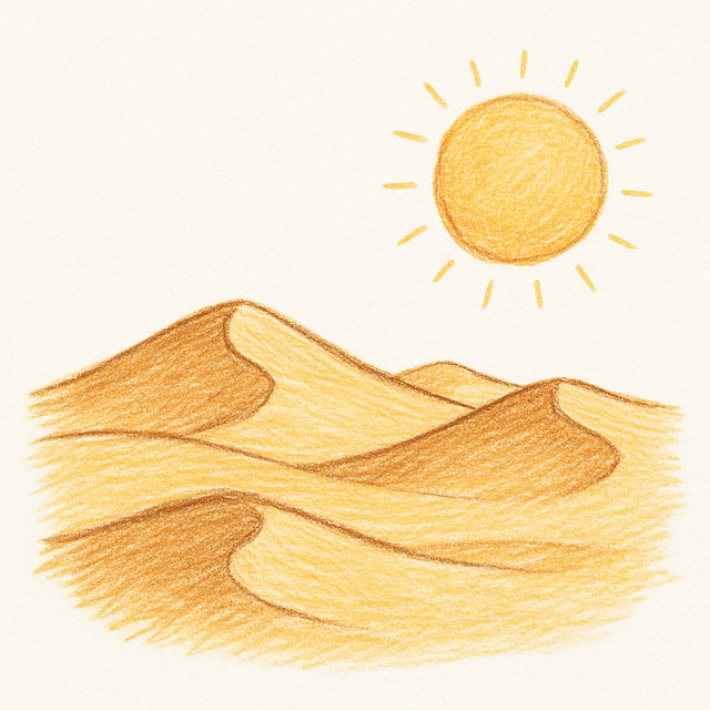 Clue 1: desert