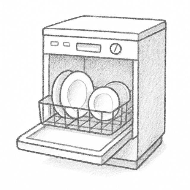 Clue 1: dishwasher