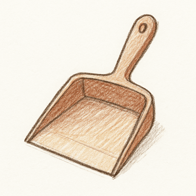 Clue 4: dustpan