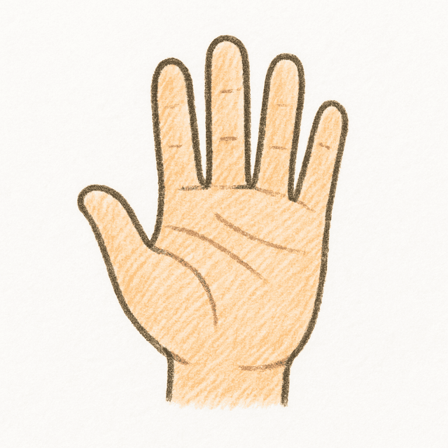 Clue 2: hands
