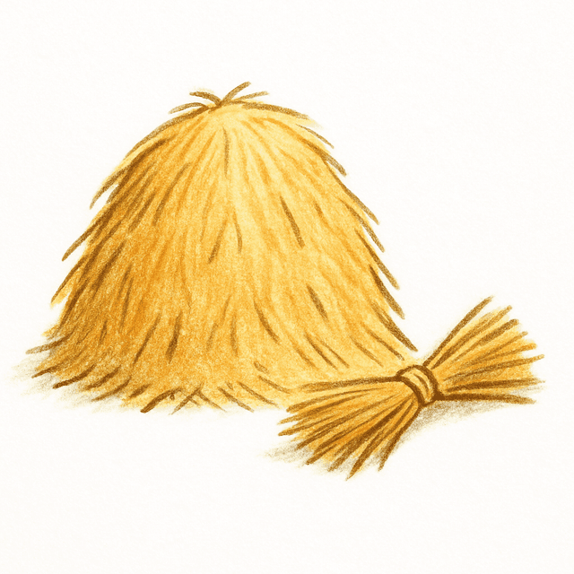 Clue 3: hay