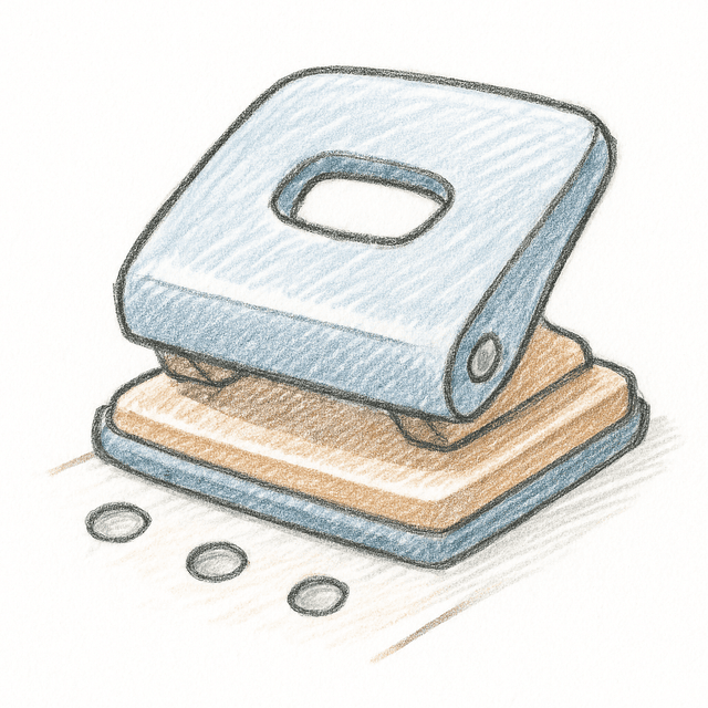 Clue 5: hole-punch