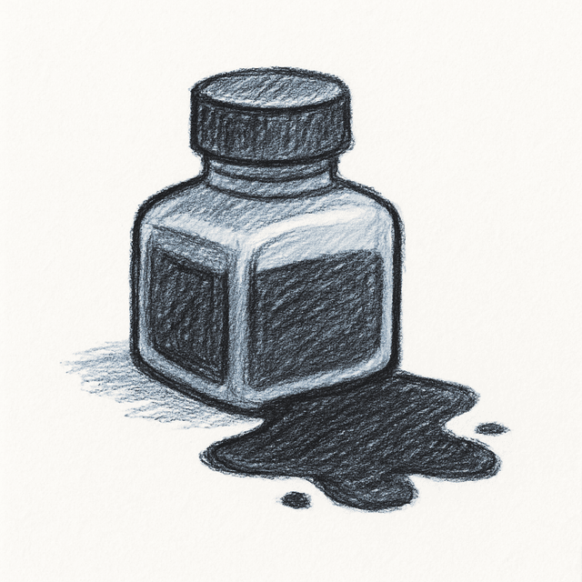 Clue 1: ink