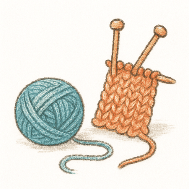 Clue 3: knit