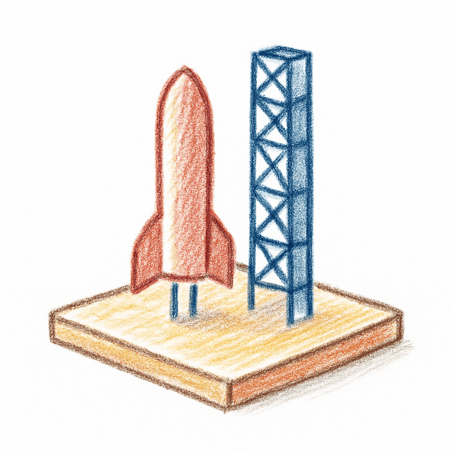 Clue 1: launch-pad