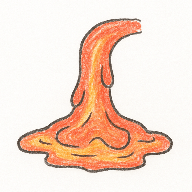 Clue 1: lava