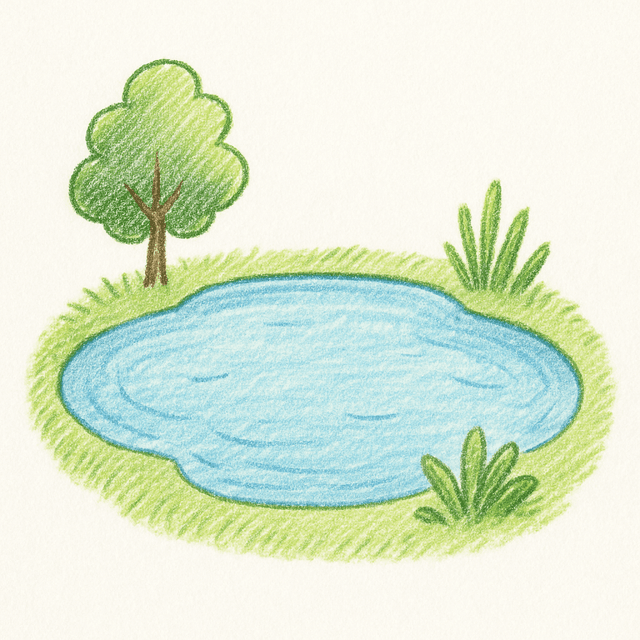 Clue 1: pond