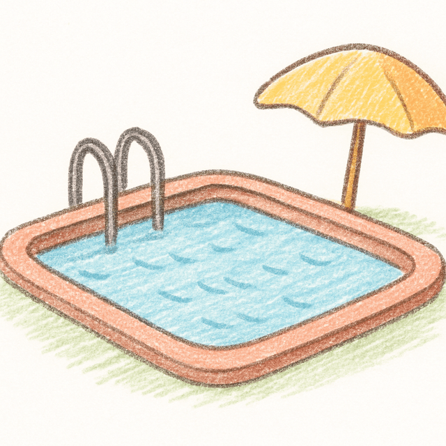 Clue 1: pool