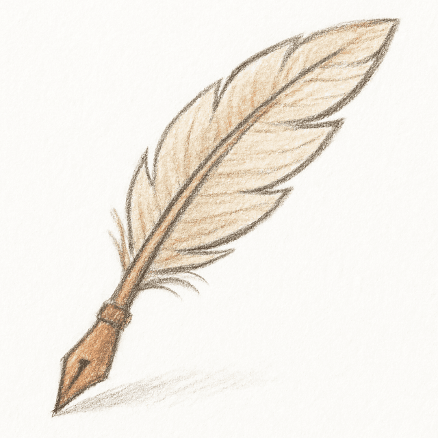 Clue 3: quill