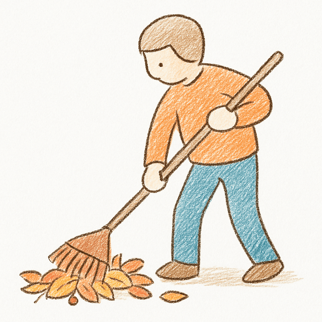 Clue 3: raking