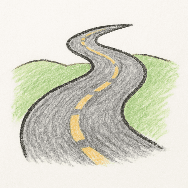 Clue 1: road