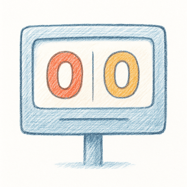 Clue 3: scoreboard