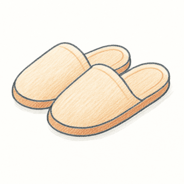 Clue 1: slippers