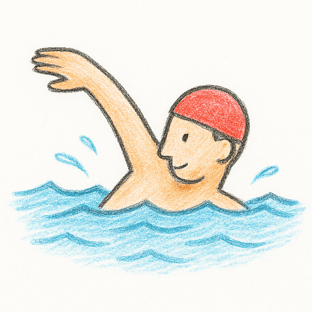 Clue 5: swim