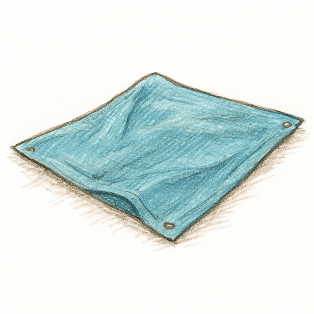 Clue 1: tarp