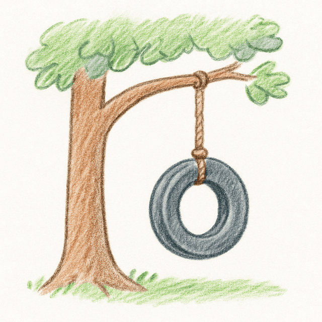 Clue 5: tire-swing