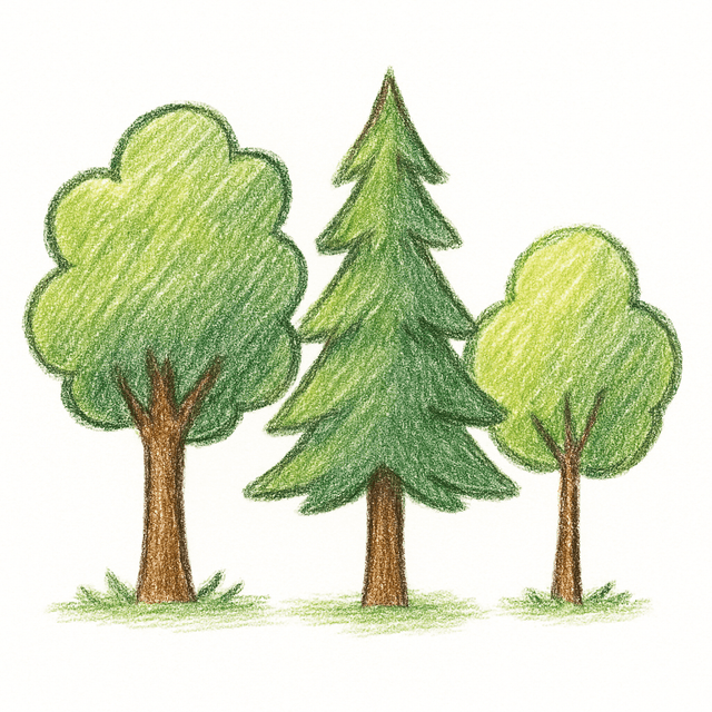 Clue 1: trees
