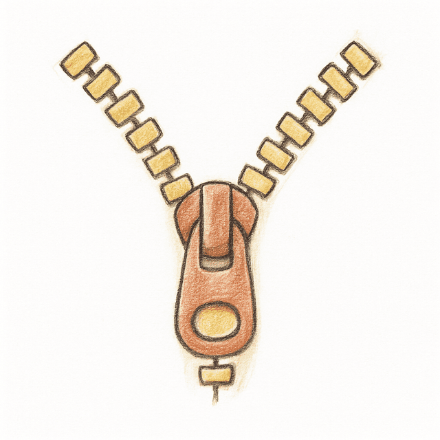 Clue 3: zipper