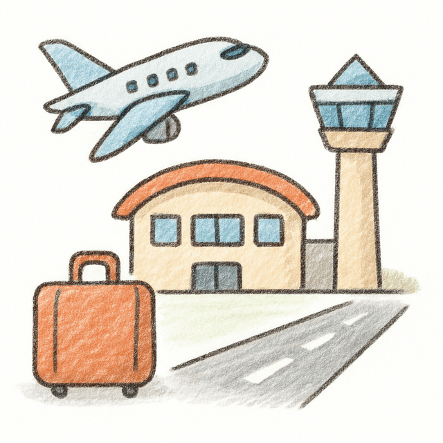 Solution drawing: airport