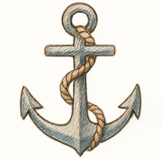 Solution drawing: anchor