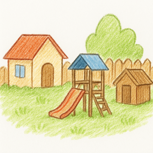 Solution drawing: backyard