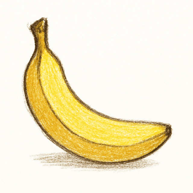 Solution drawing: banana