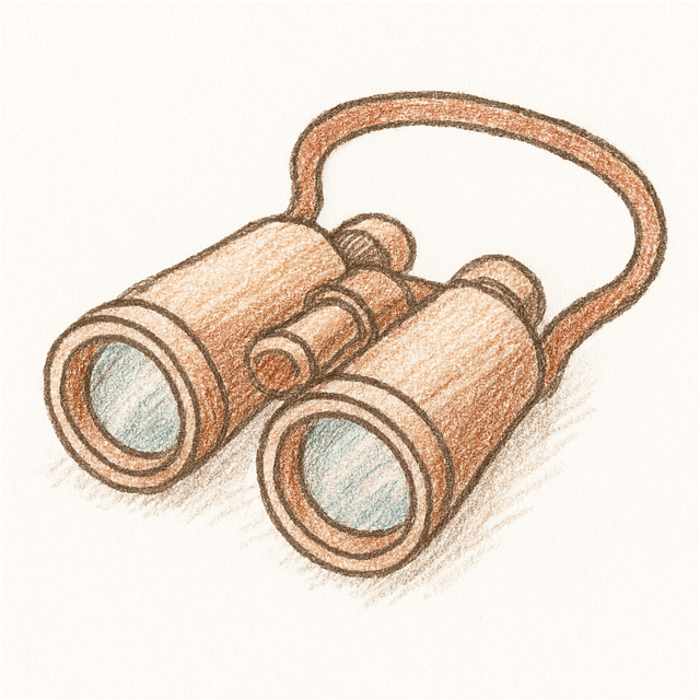 Solution drawing: binoculars