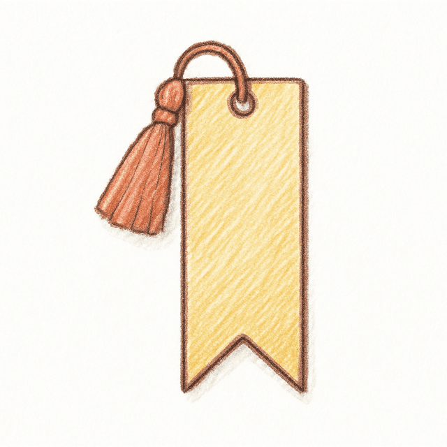 Solution drawing: bookmark