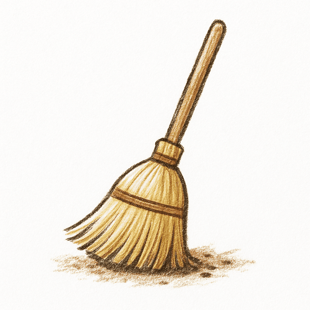 Solution drawing: broom