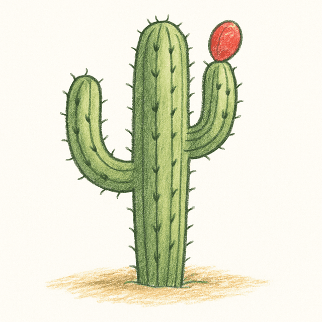 Solution drawing: cactus