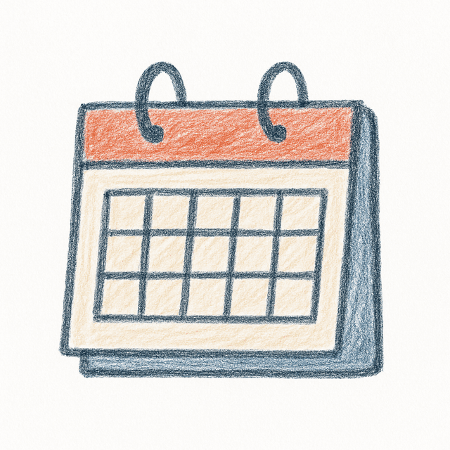 Solution drawing: calendar