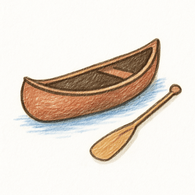 Solution drawing: canoe