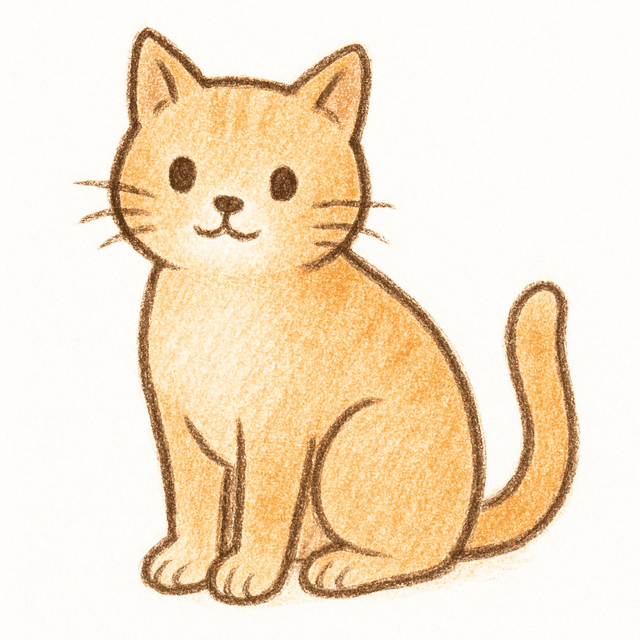Solution drawing: cat