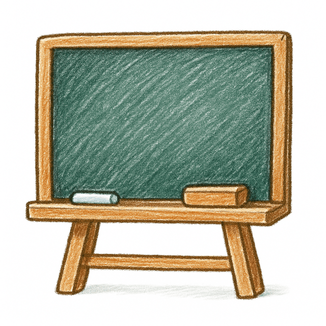 Solution drawing: chalkboard