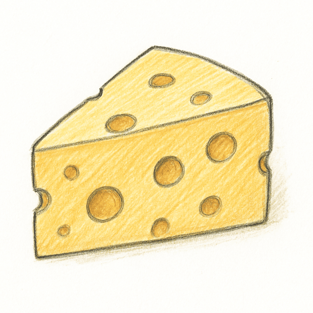 Solution drawing: cheese