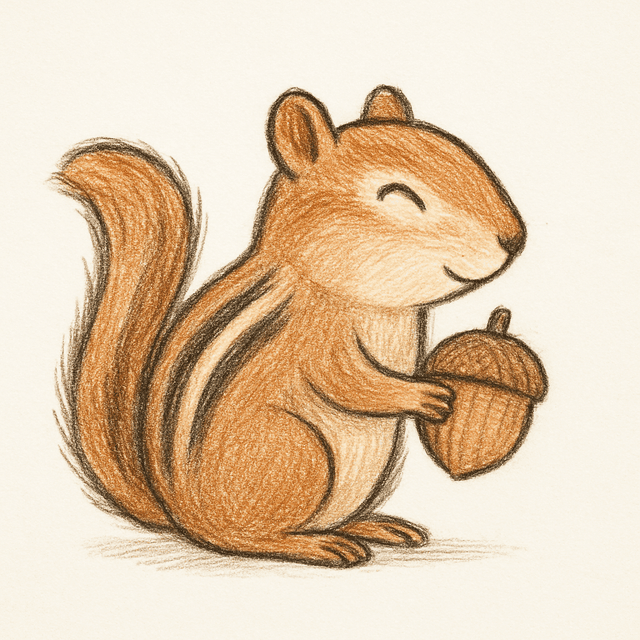 Solution drawing: chipmunk