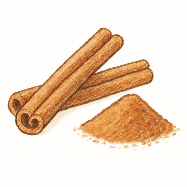 Solution drawing: cinnamon