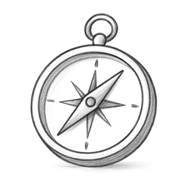 Solution drawing: compass