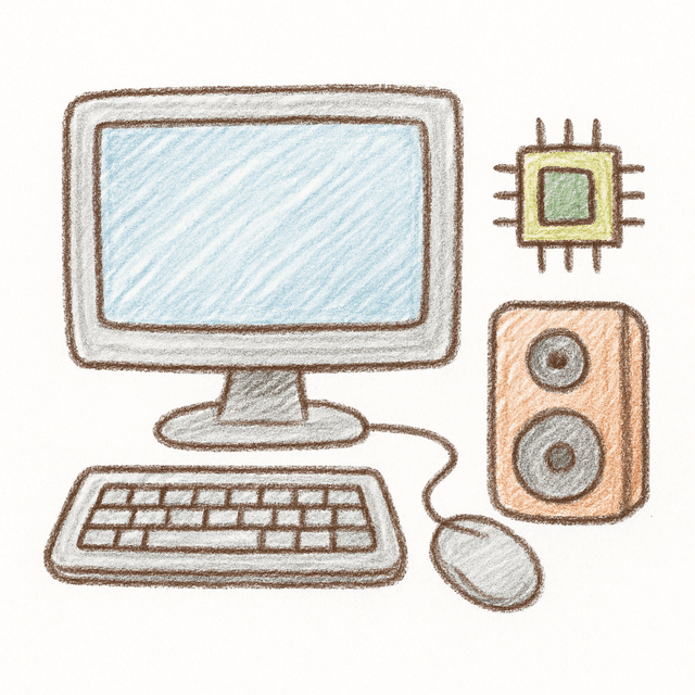 Solution drawing: computer