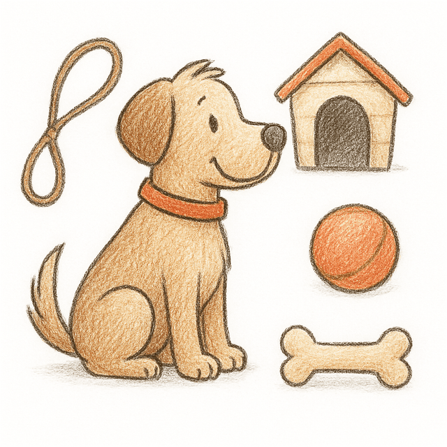 Solution drawing: dog