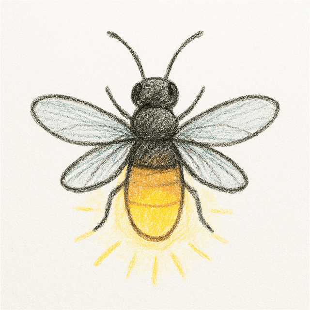 Solution drawing: firefly