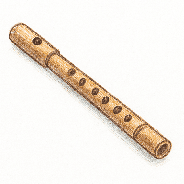 Solution drawing: flute