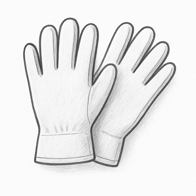 Solution drawing: gloves