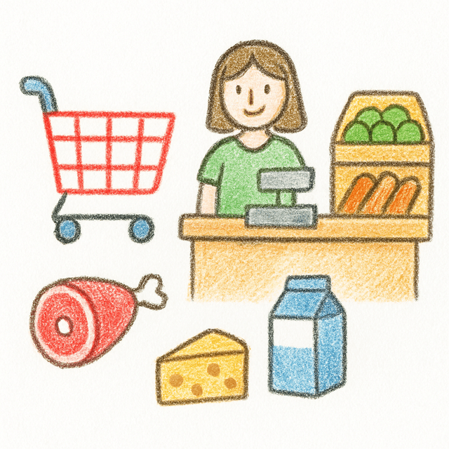 Solution drawing: grocerystore
